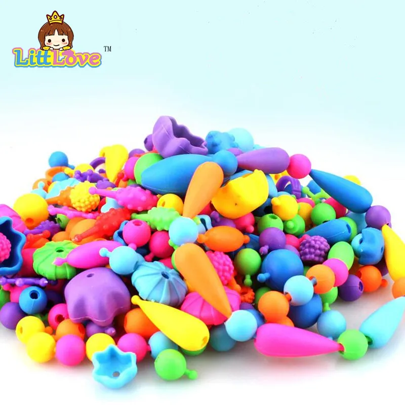 LittLove 200 шт. DIY Pop Beads ювелирные изделия модные игрушки детские развивающие блоки