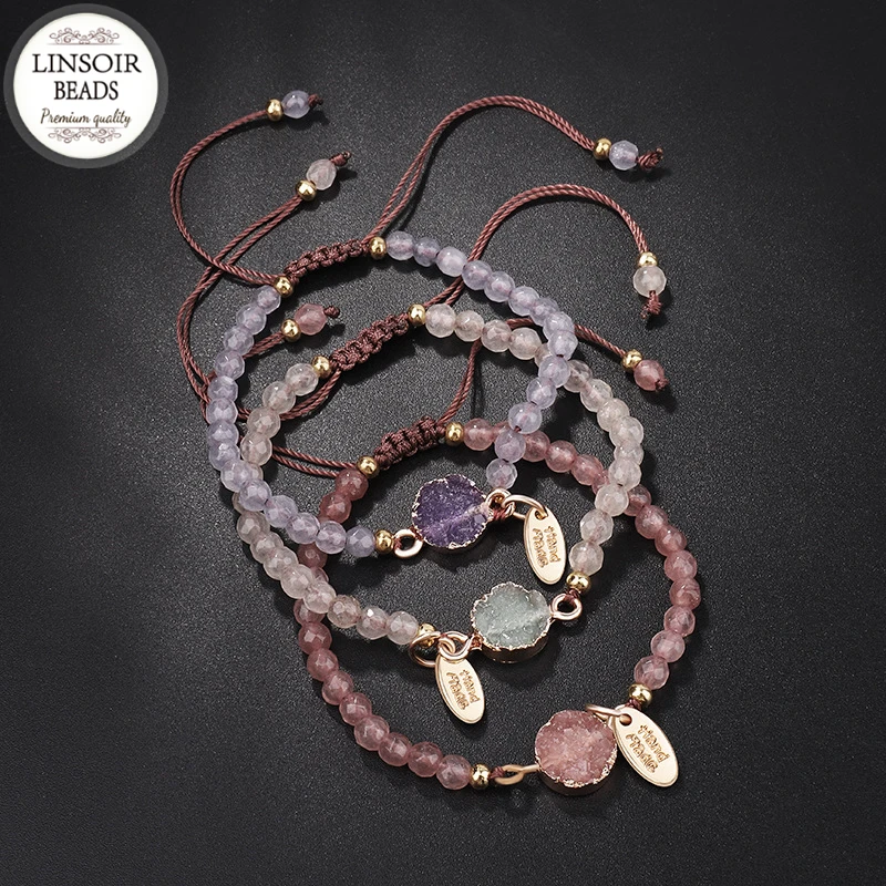 LINSOIR Bohemia Crystal Beads Green Red Purple Resin Natural Stone Charm Bracelets Set Bangle For Women Rope Chain Bracelet 2019
LINSOIR Bohemia Crystal Beads Green Red Purple Resin Natural Stone Charm Bracelets Set Bangle For Women Rope Chain Bracelet 2019