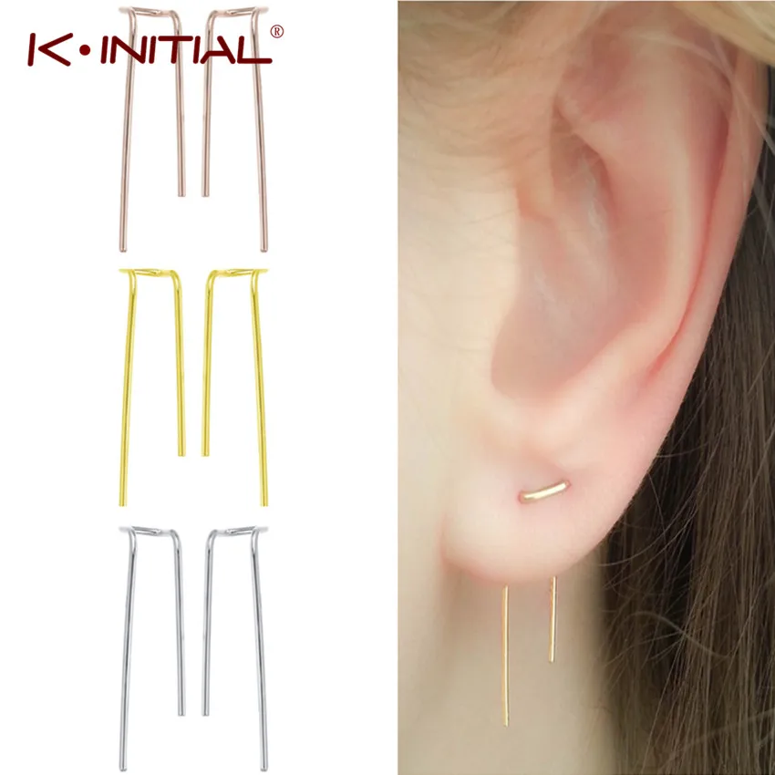 Kinitial New Fashion Double Threader Earrings Simple Ear Ethnic Jewelry Two Hole Geometric Earrings for Women Piercing Bijoux
Kinitial New Fashion Double Threader Earrings Simple Ear Ethnic Jewelry Two Hole Geometric Earrings for Women Piercing Bijoux
