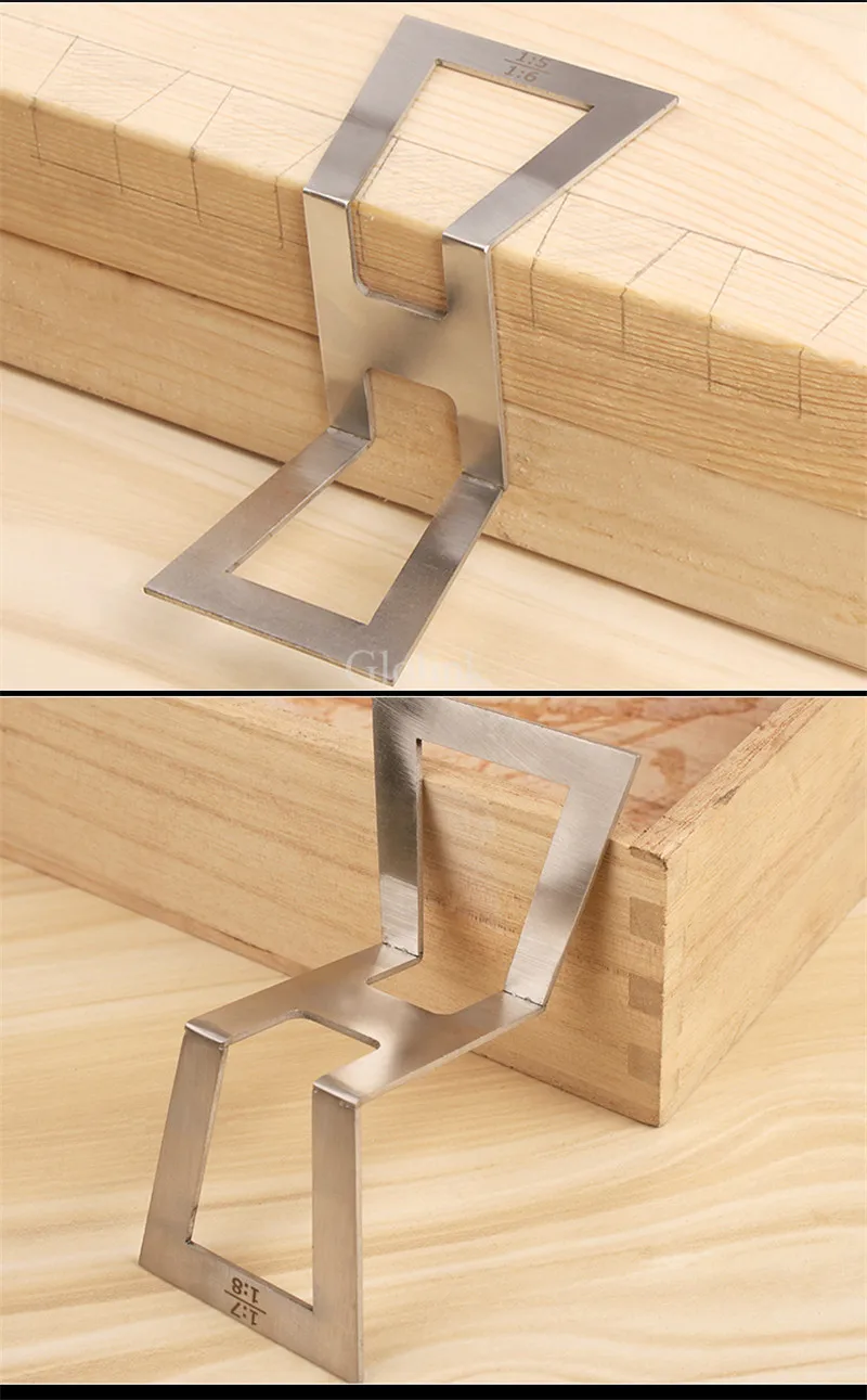 Stainless Steel Dovetail Gauge Dovetail Marker Hand Cut Wood Joints Gauge Dovetail Guide Marking Size 1:5-1:6 1:7-1:8
Stainless Steel Dovetail Gauge Dovetail Marker Hand Cut Wood Joints Gauge Dovetail Guide Marking Size 1:5-1:6 1:7-1:8