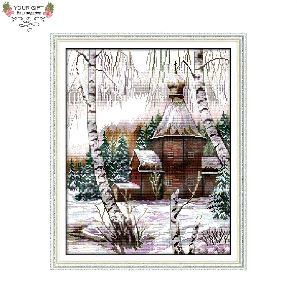 Joy Sunday F726 14CT 11CT Counted and Stamped Home Decor Winter Scenery Needlepoints Embroidery Cross Stitch Kits
Joy Sunday F726 14CT 11CT Counted and Stamped Home Decor Winter Scenery Needlepoints Embroidery Cross Stitch Kits