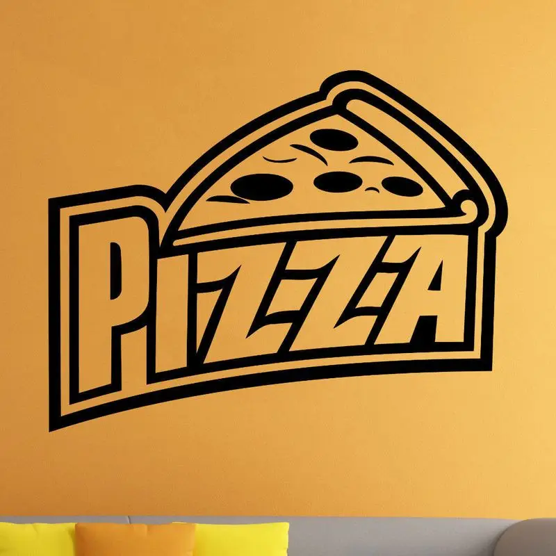 Pizza Sticker Food Decal Poster Vinyl Art Wall Decals Pegatina Quadro Parede Decor Mural Pizza Sticker