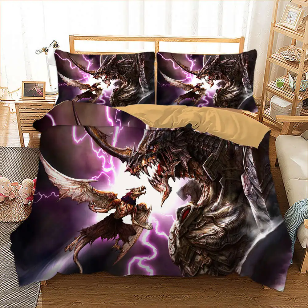 Thumbedding Animal Bedding Set Dragon White 3D Duvet Cover King Size Twin Full Queen Single Double Bed Set with Pillowcases
Thumbedding Animal Bedding Set Dragon White 3D Duvet Cover King Size Twin Full Queen Single Double Bed Set with Pillowcases