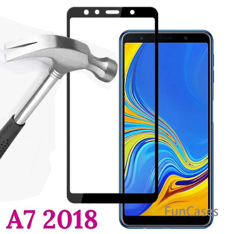 Закаленное стекло для samsung Galaxy A7 2018 чехол Защитное A 7 A6 A8 Plus A750 A730 7A смартфона |