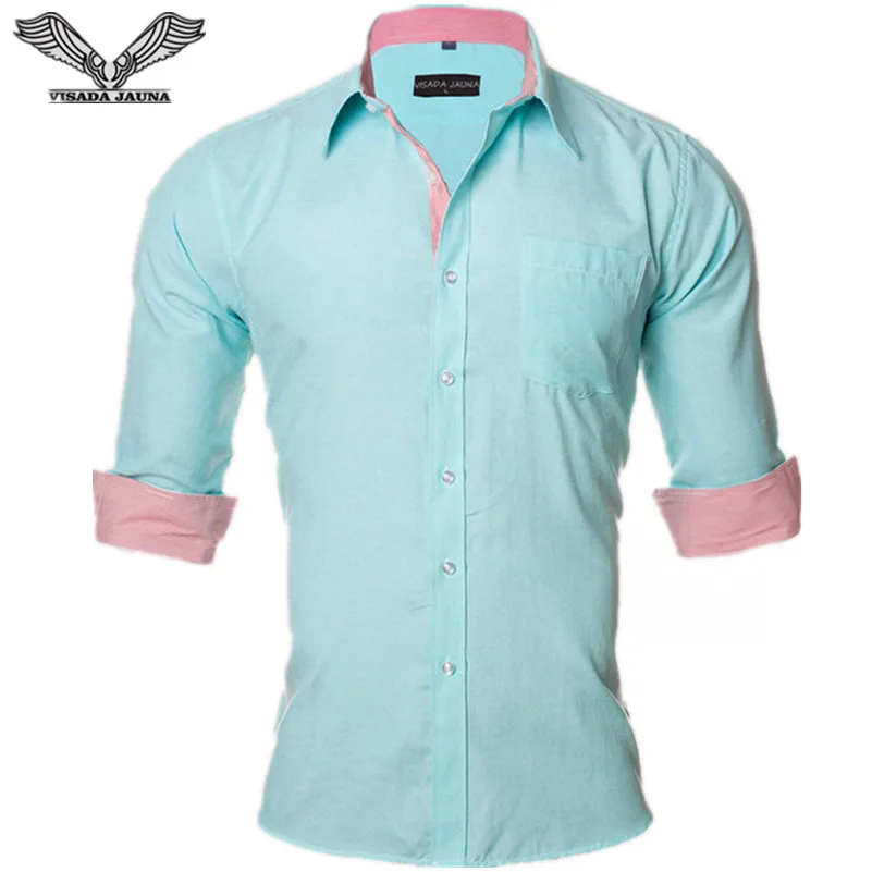VISADA JAUNA US Europe 2XL Solid Color Men Shirt 2017 Casual Male Brand Clothing Chemise Homme Business Dress Long Sleeve N1154
VISADA JAUNA US Europe 2XL Solid Color Men Shirt 2017 Casual Male Brand Clothing Chemise Homme Business Dress Long Sleeve N1154