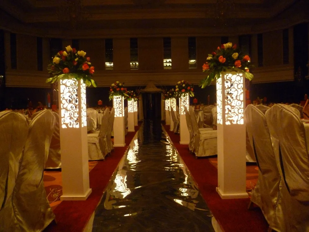 8Pcs/lot 115*20*20cm Luxury Wedding&Banquet Carved Pillar/Road Lead Stand Decoration With LED Light
8Pcs/lot 115*20*20cm Luxury Wedding&Banquet Carved Pillar/Road Lead Stand Decoration With LED Light