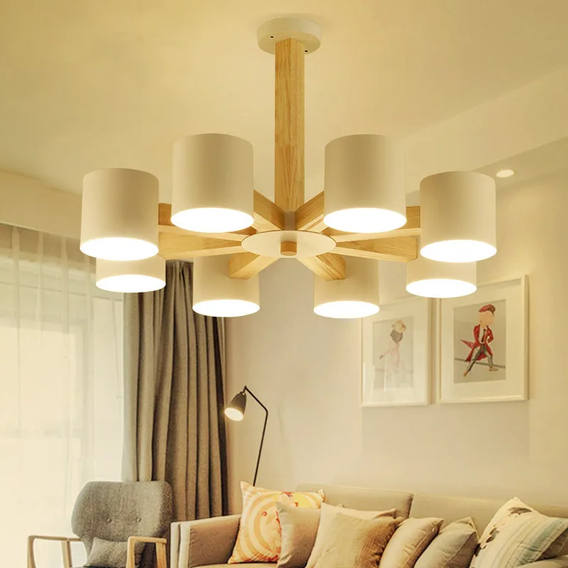 White wooden chandelier With Lamp Shades Living room Bedroom Kitchen Kids room modern wood chandelier E27 Bulb wood pendant lamp
White wooden chandelier With Lamp Shades Living room Bedroom Kitchen Kids room modern wood chandelier E27 Bulb wood pendant lamp