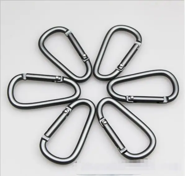 10pcs High Quality Dull Black Carabiner Snap Clip Clasp Spring Hook Aluminum Keyring Buckle Camping Carabina Karabiner
10pcs High Quality Dull Black Carabiner Snap Clip Clasp Spring Hook Aluminum Keyring Buckle Camping Carabina Karabiner