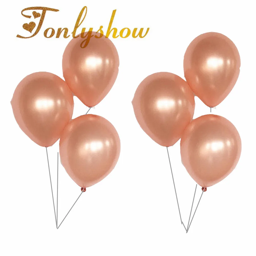 50pcs /lot 12inch Rose Gold Balloons Latex Helium Balloons For Wedding Birthday Party Decoration Valentine's Day Balloons Decor
50pcs /lot 12inch Rose Gold Balloons Latex Helium Balloons For Wedding Birthday Party Decoration Valentine's Day Balloons Decor