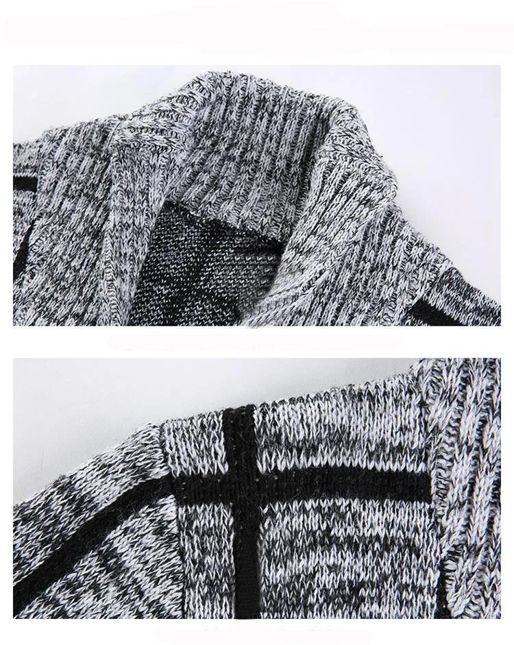 New Fashion Sweater Men Pull Homme Long Sleeve Single Breasted Casual Knitted Checked Sweater Man Cardigan Sweater
New Fashion Sweater Men Pull Homme Long Sleeve Single Breasted Casual Knitted Checked Sweater Man Cardigan Sweater