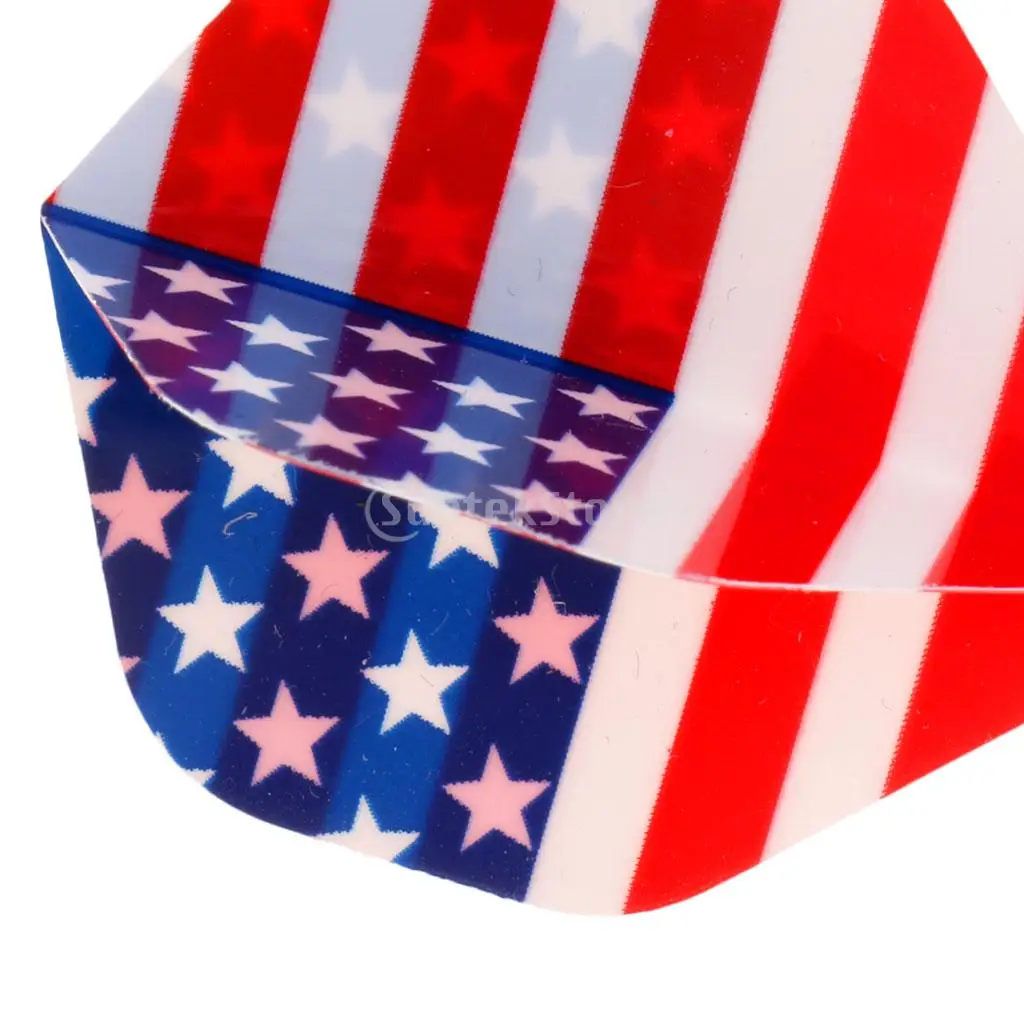 50 Pieces Durable American National Flag and Flame Pattern Standard Replacement Dart Flights
50 Pieces Durable American National Flag and Flame Pattern Standard Replacement Dart Flights