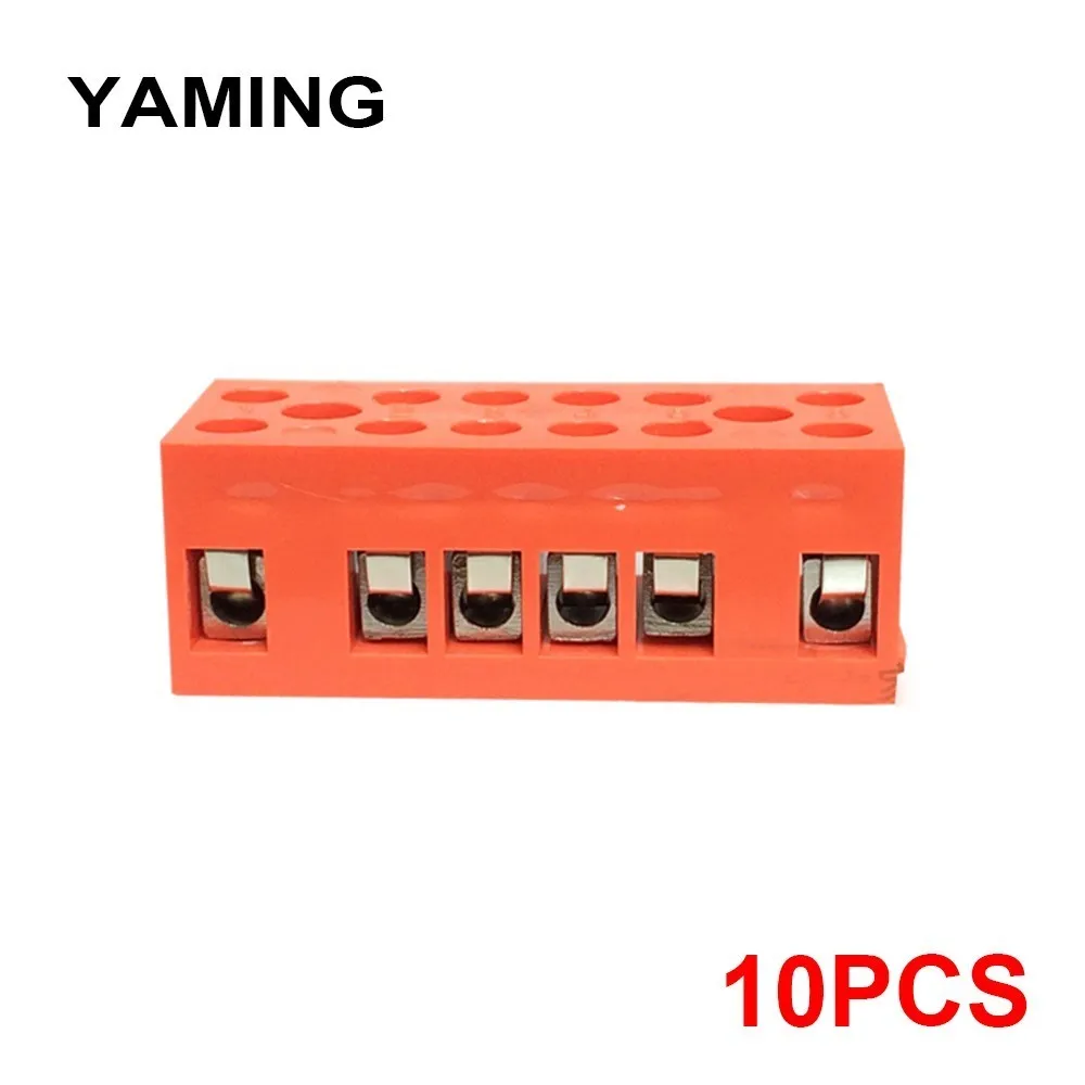 (10PCS) H-3801-6 H Series 36A/6P Base Type Inflaming Retarding Connection Terminal Block Dual Row Copper
(10PCS) H-3801-6 H Series 36A/6P Base Type Inflaming Retarding Connection Terminal Block Dual Row Copper