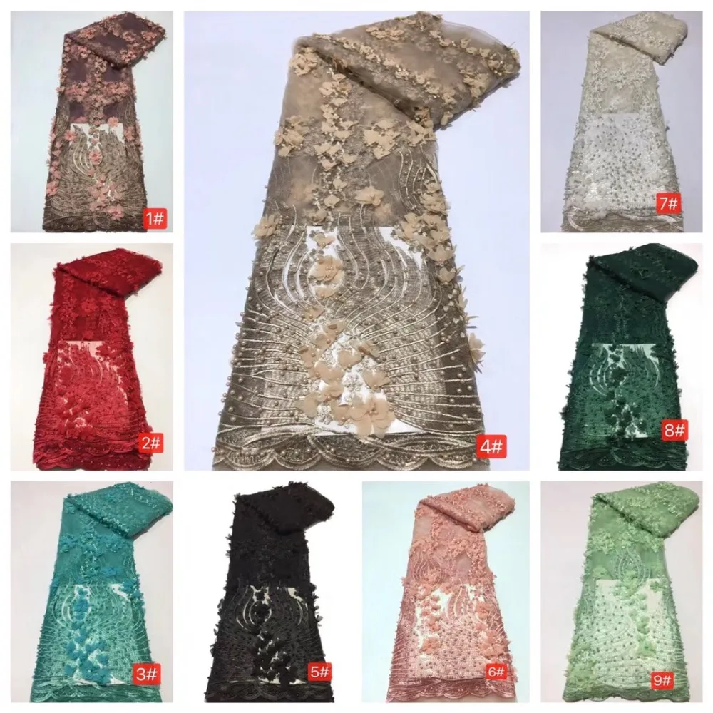 Unique New Tulle Lace Fabric High Quality Europe And America Fabric With Beads and Stone 3d Embroidery French lace Fabrics
Unique New Tulle Lace Fabric High Quality Europe And America Fabric With Beads and Stone 3d Embroidery French lace Fabrics