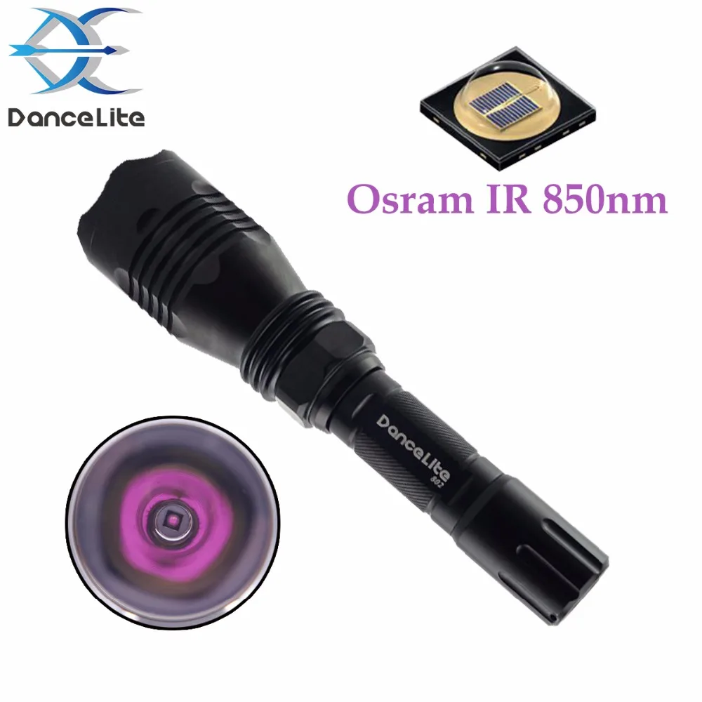 DanceLite 802 Oslon IR 850nm SFH4716 3W Infrared LED Flashlight Lantern Night Vision Hunting Lamp | Лампы и освещение