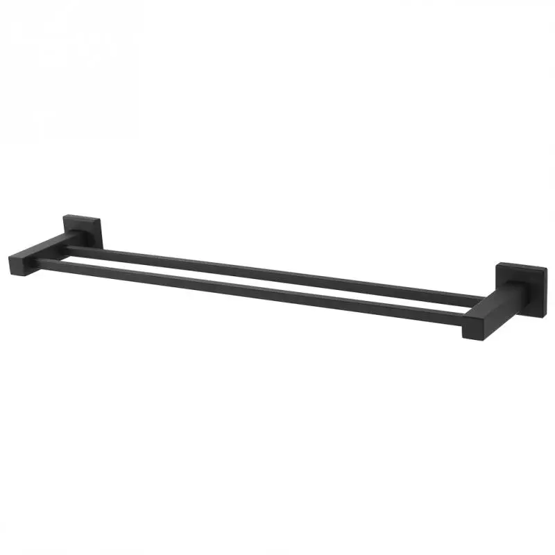 Black 304 Stainless Steel Double Towel Bar Racks Rail Holder Bathroom Toliet Metal Towel Rack Holder with Accessory
Black 304 Stainless Steel Double Towel Bar Racks Rail Holder Bathroom Toliet Metal Towel Rack Holder with Accessory