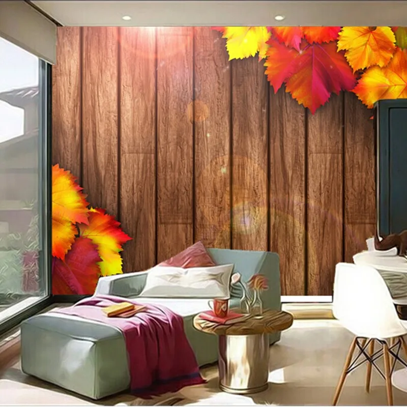The custom 3D murals,Autumn Foliage Wooden Boards autumn leaves papel de parede,living room sofa TV wall bedroom wall paper
The custom 3D murals,Autumn Foliage Wooden Boards autumn leaves papel de parede,living room sofa TV wall bedroom wall paper