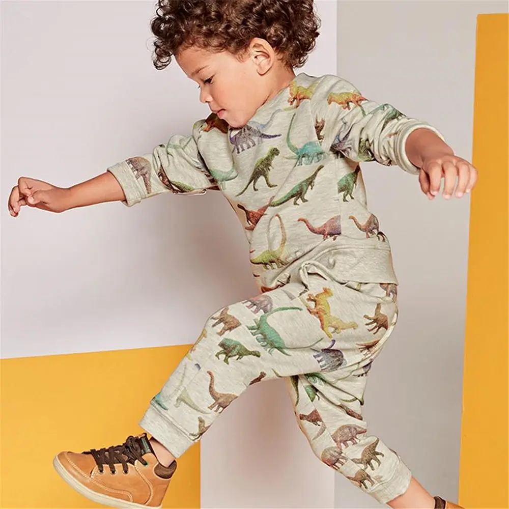 Jumping Meters Dinosaur Sweater Sets Baby Boys Children's Sport Suits Kids Tracksuit Thick Warm Clothing Tshirts+pants 2pcs
Jumping Meters Dinosaur Sweater Sets Baby Boys Children's Sport Suits Kids Tracksuit Thick Warm Clothing Tshirts+pants 2pcs
