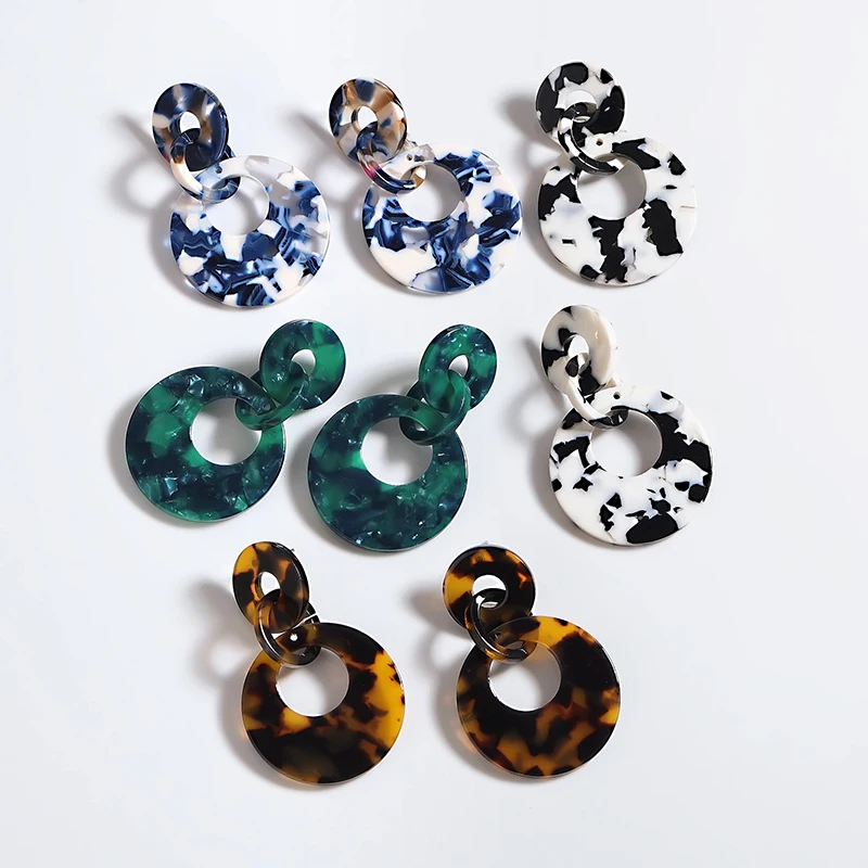New Fashion Jewelry Leopard Earrings for Women Boho Geometry Earrings Acrylic Big Korean Earring Christmas Gift for Women Brinco
New Fashion Jewelry Leopard Earrings for Women Boho Geometry Earrings Acrylic Big Korean Earring Christmas Gift for Women Brinco