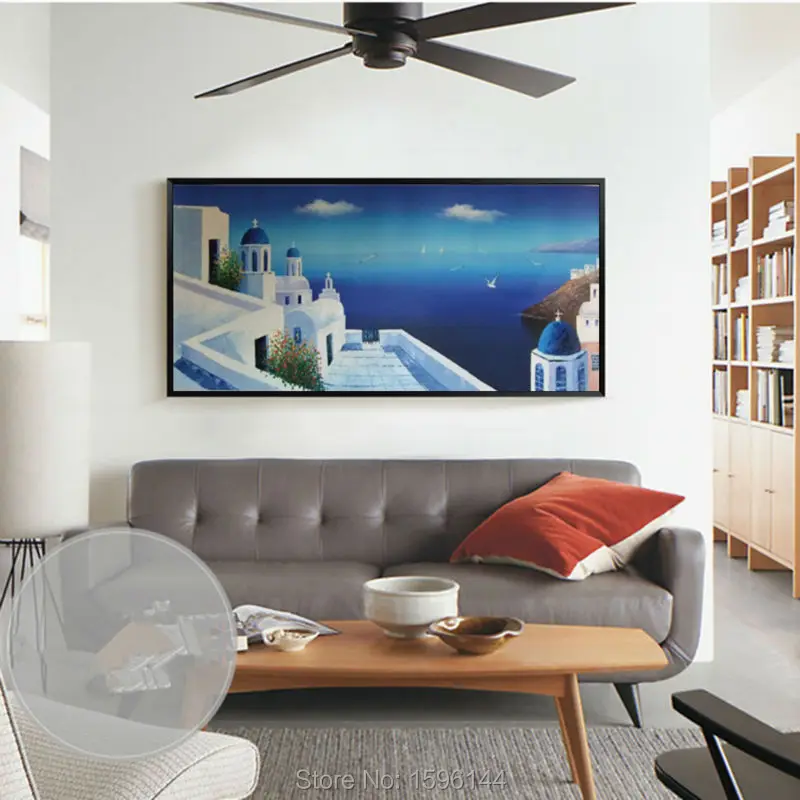 100% Hand painted canvas oil paintings Mediterranean Seascape Modern Wall art Picture for living room Home decor #911
100% Hand painted canvas oil paintings Mediterranean Seascape Modern Wall art Picture for living room Home decor #911