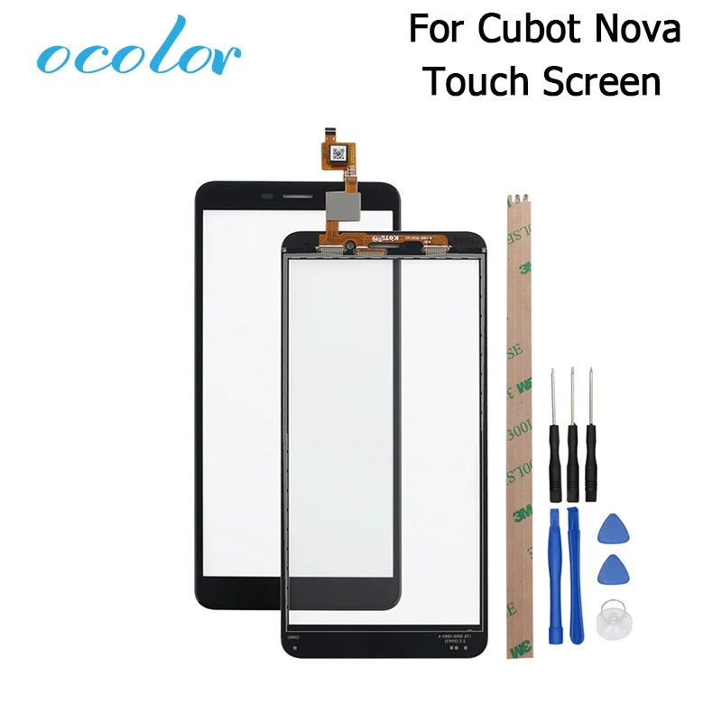 ocolor For Cubot Nova Touch Screen Panel Perfect Repair Parts Mobile Phone Accessories +Tools +Adhesive | Мобильные телефоны и