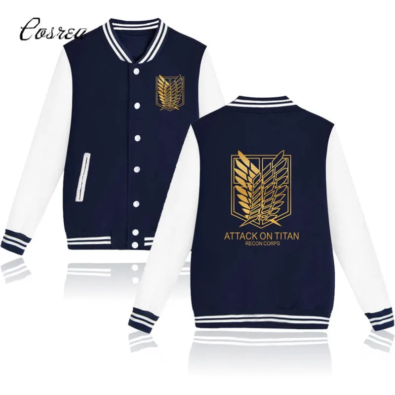 Attack of The Titans Clothes Anime Baseball Jacket Streetwear Coat Trackusuit Mens Coats Jackets Hoodie Sweatshirt Boys Clothes
Attack of The Titans Clothes Anime Baseball Jacket Streetwear Coat Trackusuit Mens Coats Jackets Hoodie Sweatshirt Boys Clothes