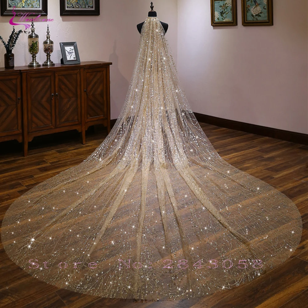 Waulizane Elegant Chapel Length Of Champagne Wedding Veil With Sky Star Of Charming Bridal Veil
Waulizane Elegant Chapel Length Of Champagne Wedding Veil With Sky Star Of Charming Bridal Veil