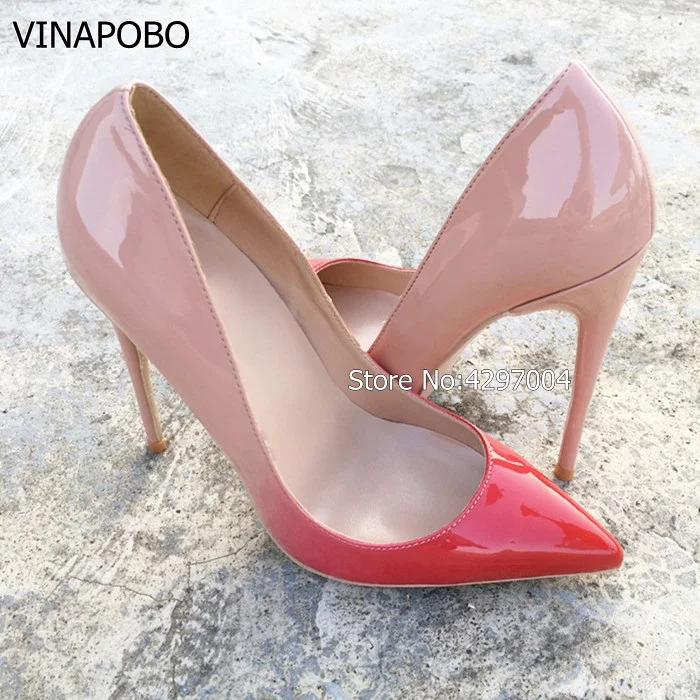 Gradual Red nude Women Pumps Pointed Toe High Heels Patent Leather Women Party Wedding Shoes 8 cm 10 cm 12 cm Stilettos Heel
Gradual Red nude Women Pumps Pointed Toe High Heels Patent Leather Women Party Wedding Shoes 8 cm 10 cm 12 cm Stilettos Heel
