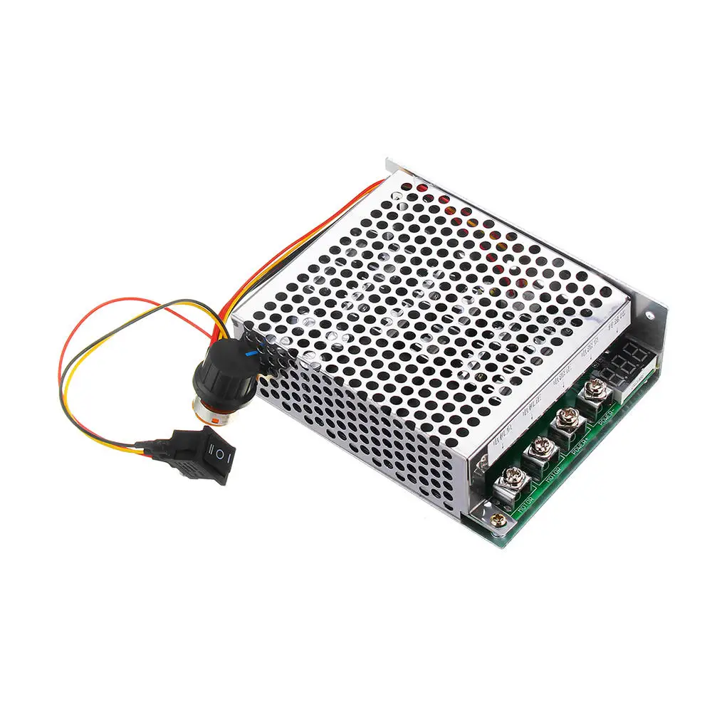 60A DC Brush Motor Speed Controller Forward Reverse PWM Control Pulse Width Speed Digital Display 10-55V/3KW
60A DC Brush Motor Speed Controller Forward Reverse PWM Control Pulse Width Speed Digital Display 10-55V/3KW