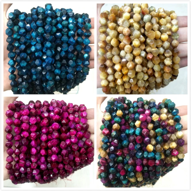 Wholesale Faceted 10 MM Colorful Natural Stone Tiger Eye Beads Round Spacer Beads For Jewelry Making Charm Diy Bracelet Necklace
Wholesale Faceted 10 MM Colorful Natural Stone Tiger Eye Beads Round Spacer Beads For Jewelry Making Charm Diy Bracelet Necklace