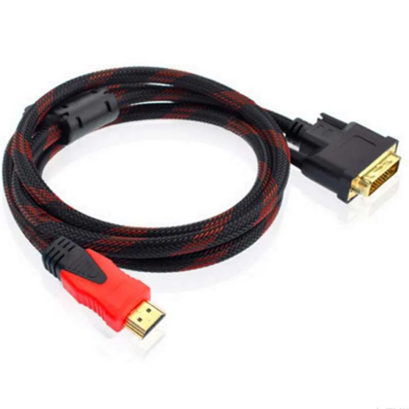 2pcs HDMI to DVI (24 + 1) Cable Connector 1.5 M For Computer Connected to The LCD Adapter Cable 1.5M
2pcs HDMI to DVI (24 + 1) Cable Connector 1.5 M For Computer Connected to The LCD Adapter Cable 1.5M