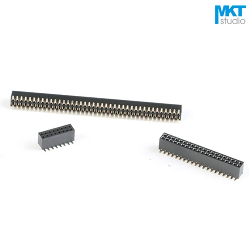 100Pcs 1.27mm Pitch Vertical SMD SMT Double Row 4.3mm Female PTH Pin Header For Arduino 2x20P 2x25P 2x30P
100Pcs 1.27mm Pitch Vertical SMD SMT Double Row 4.3mm Female PTH Pin Header For Arduino 2x20P 2x25P 2x30P