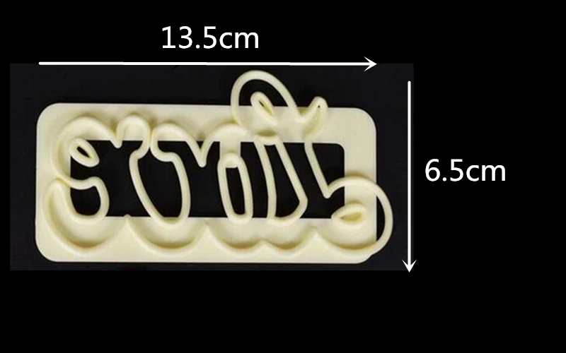 Homehow 1PC/lot Love Cake Top Decorating Mold 13.5x6.5cm Birthday Wedding Party Baking Plastic Cutting Cake Mold
Homehow 1PC/lot Love Cake Top Decorating Mold 13.5x6.5cm Birthday Wedding Party Baking Plastic Cutting Cake Mold