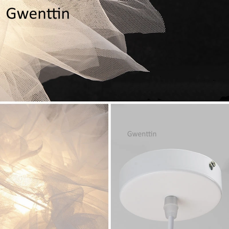 Nordic Romantic Lace Fabric Pendant Light Fixtures Modern Led Hanging Lamp for Princess Living Room Bedroom Home Art Decor E27
Nordic Romantic Lace Fabric Pendant Light Fixtures Modern Led Hanging Lamp for Princess Living Room Bedroom Home Art Decor E27