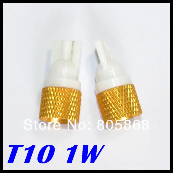 Free shipping T10 1W High Power gold veins Car Led Light T10/W5W/194 1w LED car interior light Bulbs reading lamp turn signal
Free shipping T10 1W High Power gold veins Car Led Light T10/W5W/194 1w LED car interior light Bulbs reading lamp turn signal