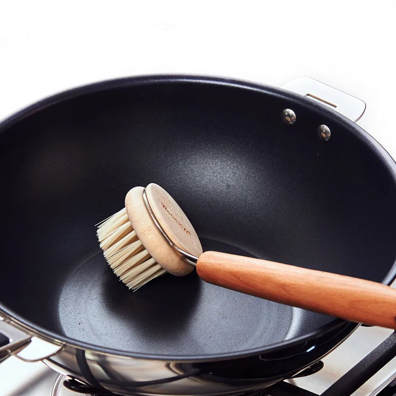 Креативная кухонная нейлоновая щетка для очистки кастрюли с деревянной ручкой не прилипает масло не повреждает горшок, устойчив к высоким ...
Креативная кухонная нейлоновая щетка для очистки кастрюли с деревянной ручкой не прилипает масло не повреждает горшок, устойчив к высоким ...