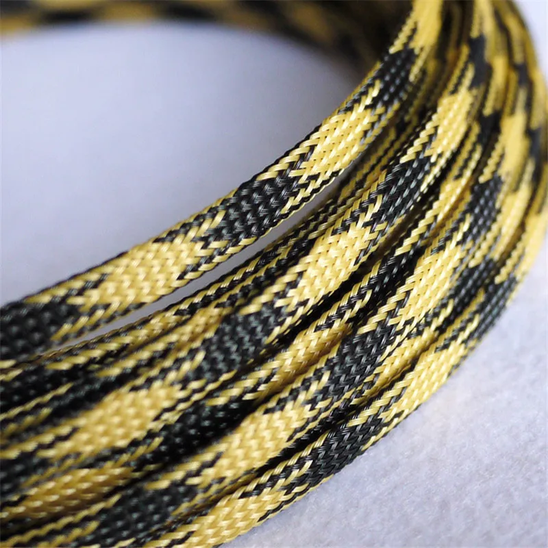 Black & Yellow - High quality 6mm Braided PET Expandable Sleeving High Density Sheathing Plaited Cable Sleeves
Black & Yellow - High quality 6mm Braided PET Expandable Sleeving High Density Sheathing Plaited Cable Sleeves