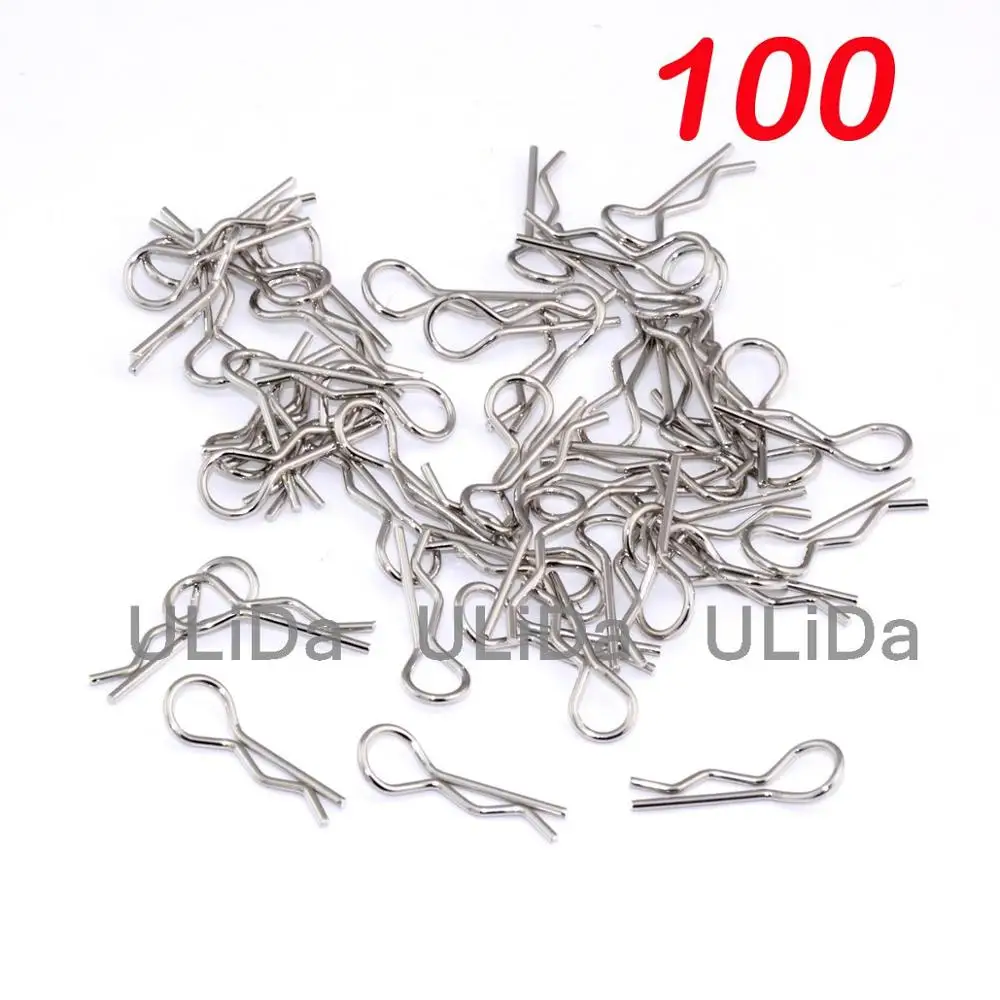 100pcs Universal 1/10 Body Clips Pin For HPI Himoto HSP 02053 Truck Buggy RC Car Parts | Игрушки и хобби