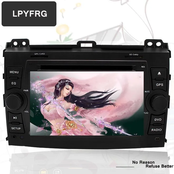 Автомобильный DVD плеер 4G LTE для Toyota Prado Land Cruiser 120 2002 2009 android 10 0 восемь ядер 4 Гб ОЗУ 64