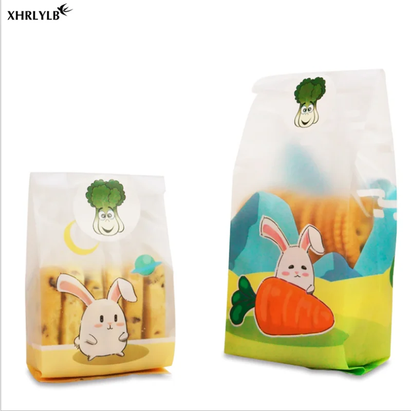 XHRLYLB 50 pieces / piece long ear rabbit biscuit bag frosted middle bag nougat candy bag children's birthday party supplies.8z
XHRLYLB 50 pieces / piece long ear rabbit biscuit bag frosted middle bag nougat candy bag children's birthday party supplies.8z
