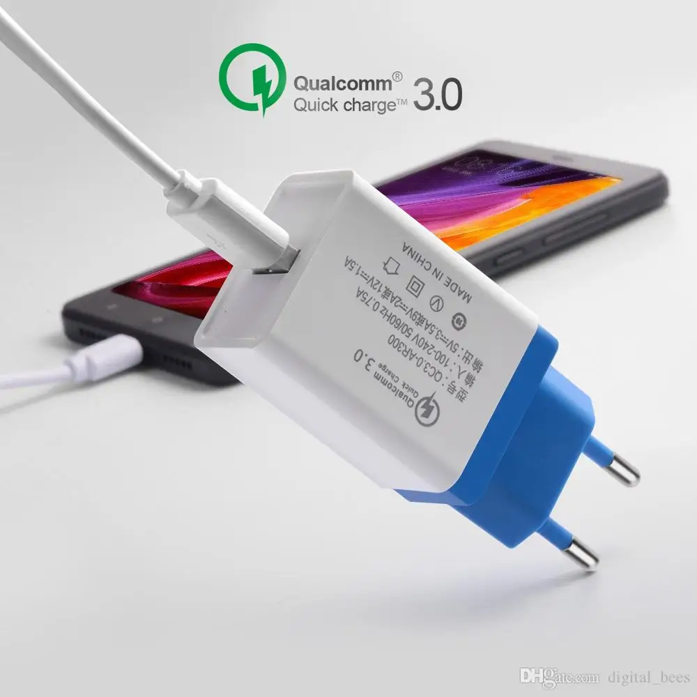 Универсальное быстрое зарядное устройство 5 В 3 0 А QC для iphone XS HuaWei дорожное