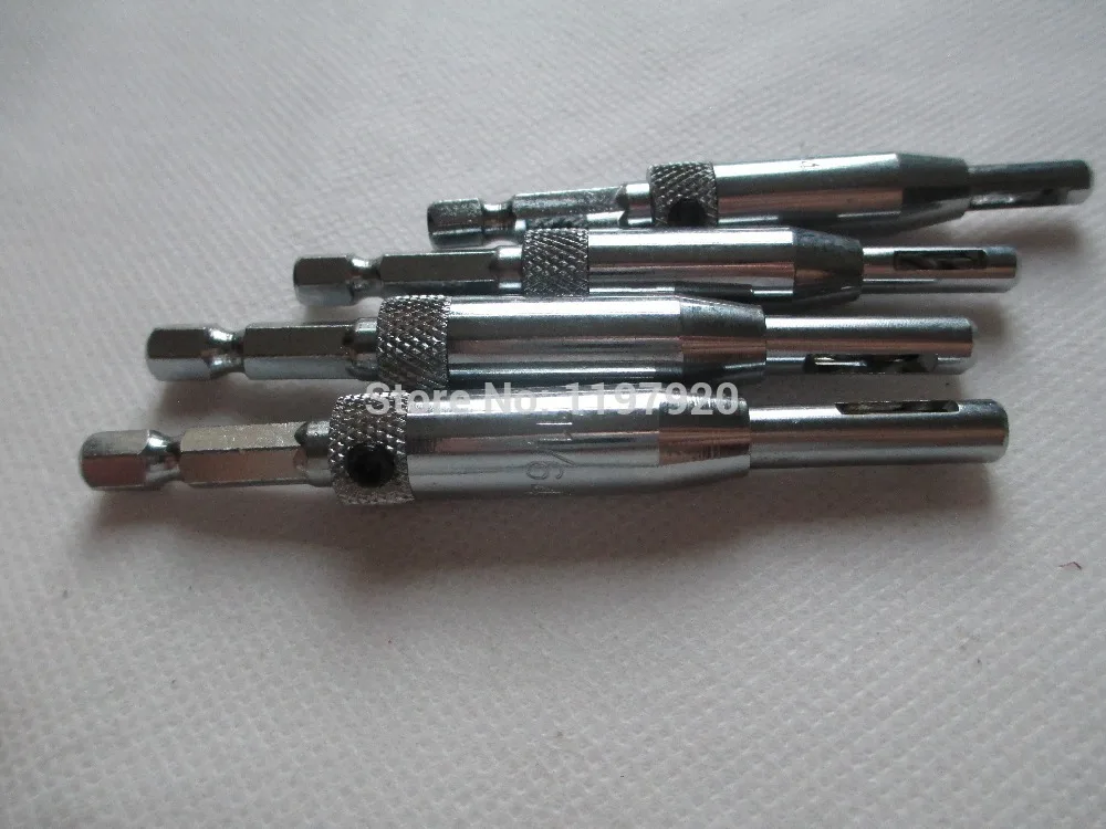 Fixmee 4pc/lot 5/64" 7/64" 9/64" 11/64" Self-Centering Hinge Wood Reaming Drill Bits Tool Set
Fixmee 4pc/lot 5/64" 7/64" 9/64" 11/64" Self-Centering Hinge Wood Reaming Drill Bits Tool Set