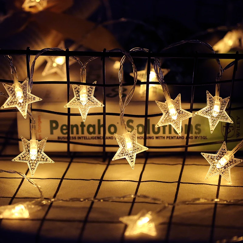 3M LED Star String Lights Fairy Garland Waterproof For Christmas Wedding Home Decoration Battery Powered
3M LED Star String Lights Fairy Garland Waterproof For Christmas Wedding Home Decoration Battery Powered