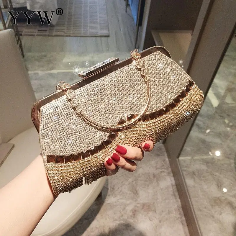 Synthetic Leather Tassels Handbag Fashion Brand Soft Surface Evening Clutch Bag Female Diamonds Wedding Purse With Rhinestone
Synthetic Leather Tassels Handbag Fashion Brand Soft Surface Evening Clutch Bag Female Diamonds Wedding Purse With Rhinestone