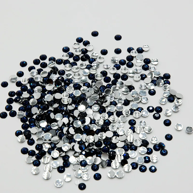 

5000pcs 2mm 3mm 4mm 5mm Montana Color Non Hotfix Flatback Rhinestones for Nails 3D Resin Nail Art Decoration Glitter Gems Beads