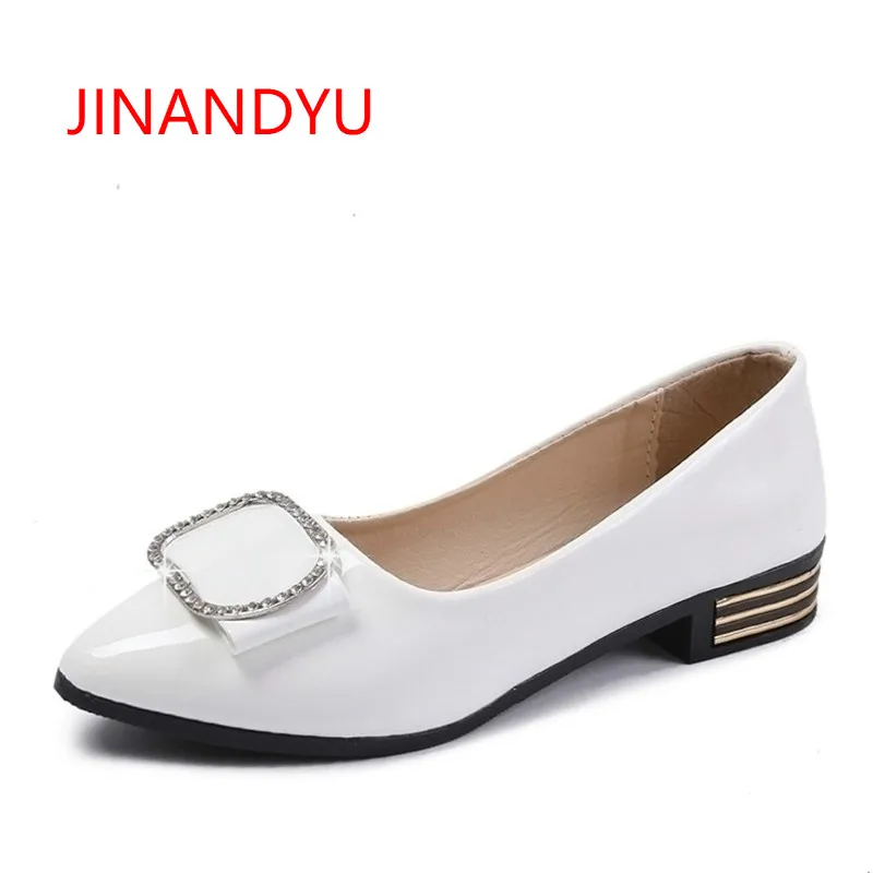 Summer Autumn New Pointed Toe Flats White Black Pink Women's Patent Leather Flat Shoes Women 2018 Ladies Casual Diamond Shoes
Summer Autumn New Pointed Toe Flats White Black Pink Women's Patent Leather Flat Shoes Women 2018 Ladies Casual Diamond Shoes