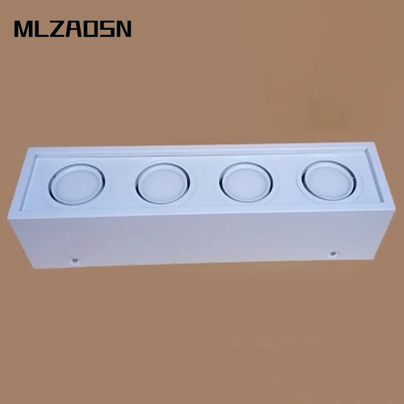MLZAOSN LED White Black Square Beans gall light Metal 5W 7W 10W Three Heads Led Bulb Bedroom Bathroom Kitchen Indoor 110V-240V | Освещение