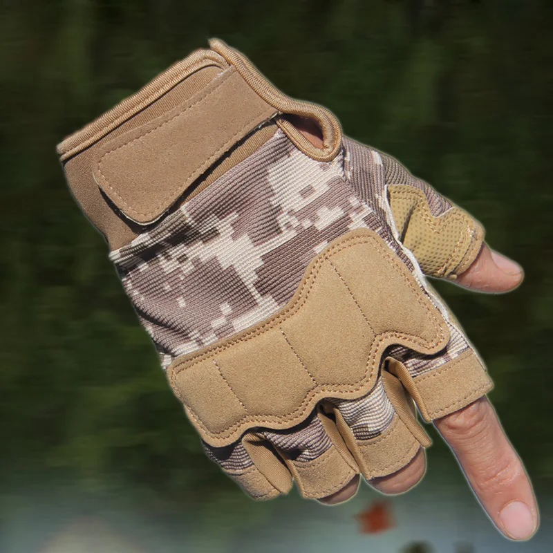 

Tactical CS Gloves Mens Special Forces Soldiers Navy Seals Military Active Gloves OPS Combat Gloves Antiskid Half Finger