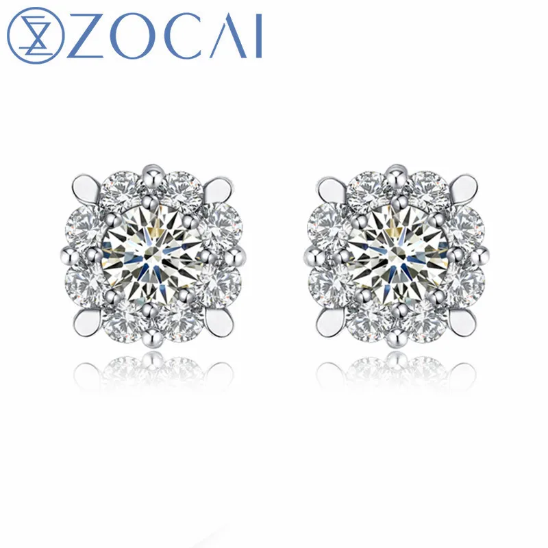 Серьги с бриллиантами бренда ZOCAI, серьги из настоящего натурального золота 0,10 карат с основным бриллиантом 18 К (AU750), Помолвочные серьги
Серьги с бриллиантами бренда ZOCAI, серьги из настоящего натурального золота 0,10 карат с основным бриллиантом 18 К (AU750), Помолвочные серьги