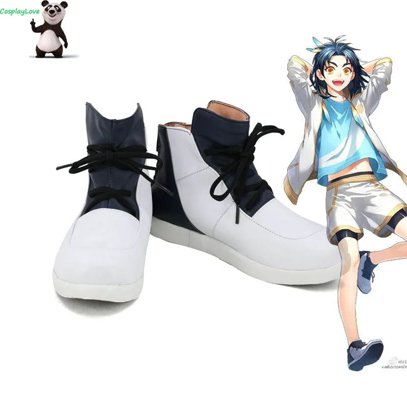 

Touken Ranbu Online Taikogane Sadamune White Black Cosplay Shoes Long Boots Newest Custom Made CosplayLove