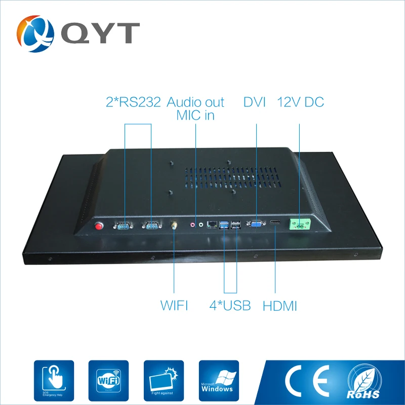 21.5 inch Industrial Panel Pc Capacitive touch All In PCs One Intel 3855U 1.6GHz Resolution 1920X1080 VGA/HD-MI/RS232/USB/RJ45
21.5 inch Industrial Panel Pc Capacitive touch All In PCs One Intel 3855U 1.6GHz Resolution 1920X1080 VGA/HD-MI/RS232/USB/RJ45